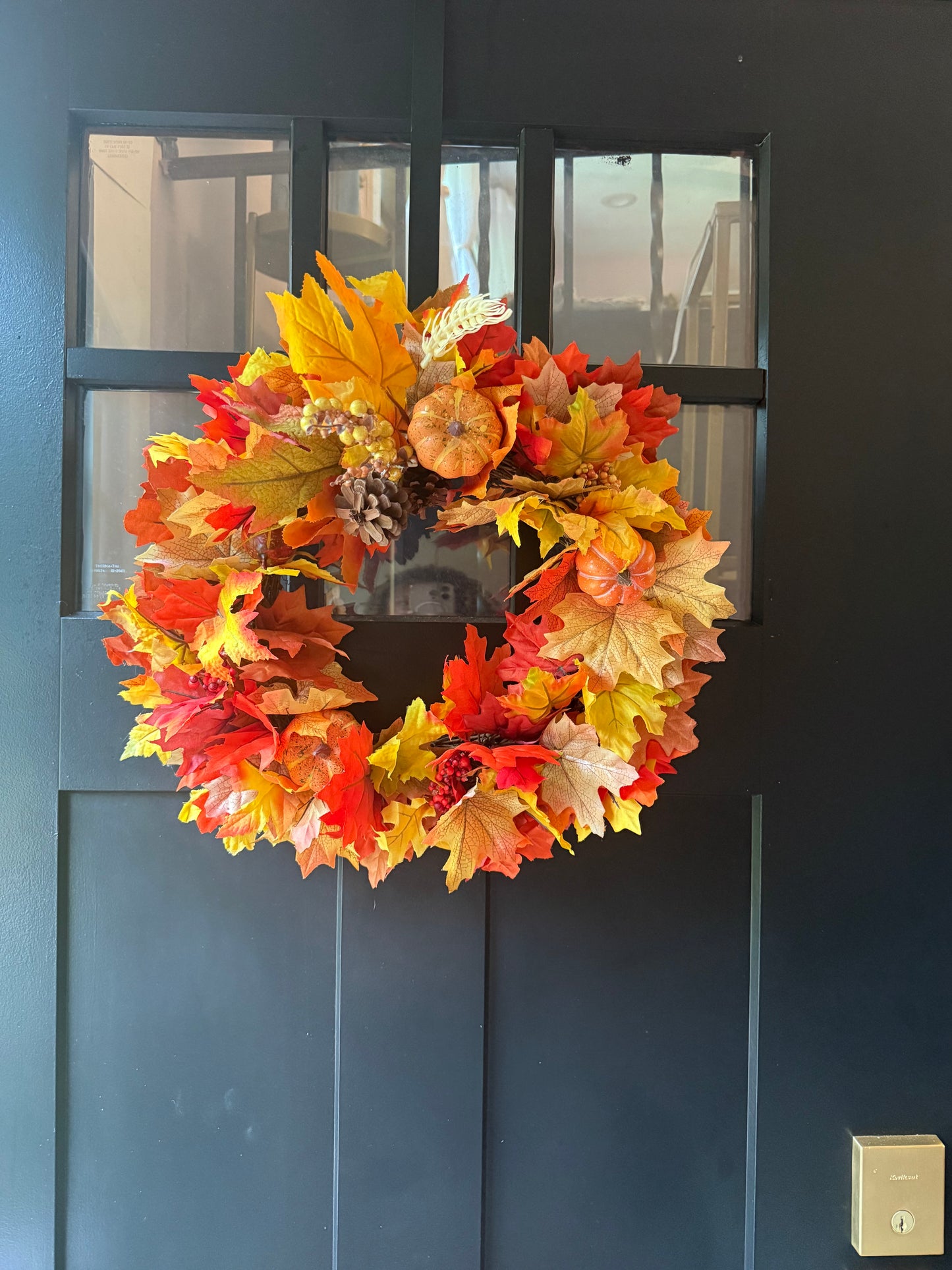 Fall Front Door Wreath - Thanksgiving Door Decor - Fall Home Decorations - Handmade Gifts