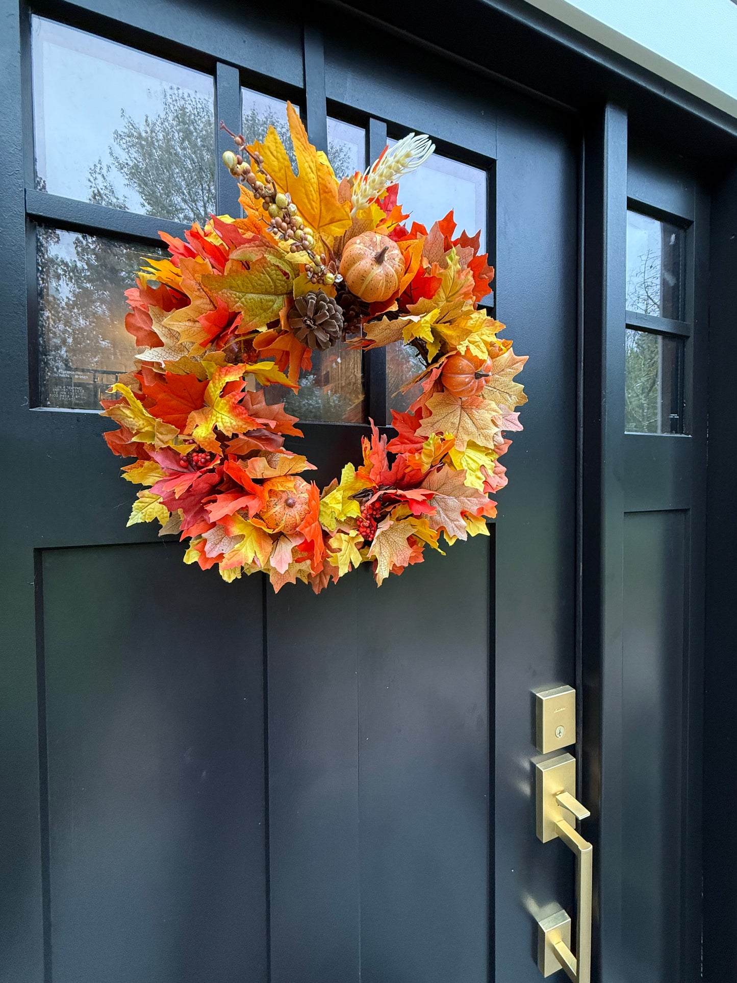Fall Front Door Wreath - Thanksgiving Door Decor - Fall Home Decorations - Handmade Gifts
