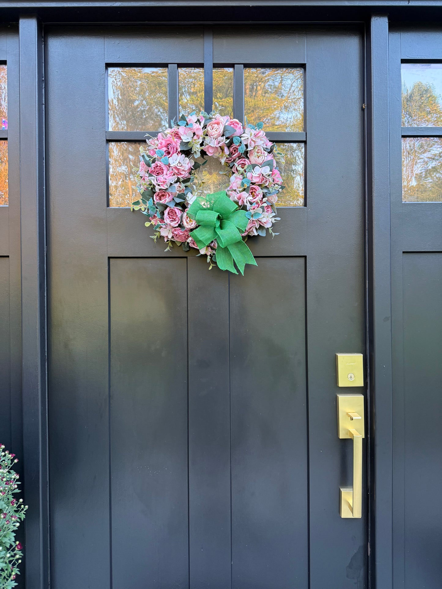 Blush Pink Roses Wreath - Soft and Elegant Front Door Wreath - Farmhouse Door Decor - Seasonal Wreaths