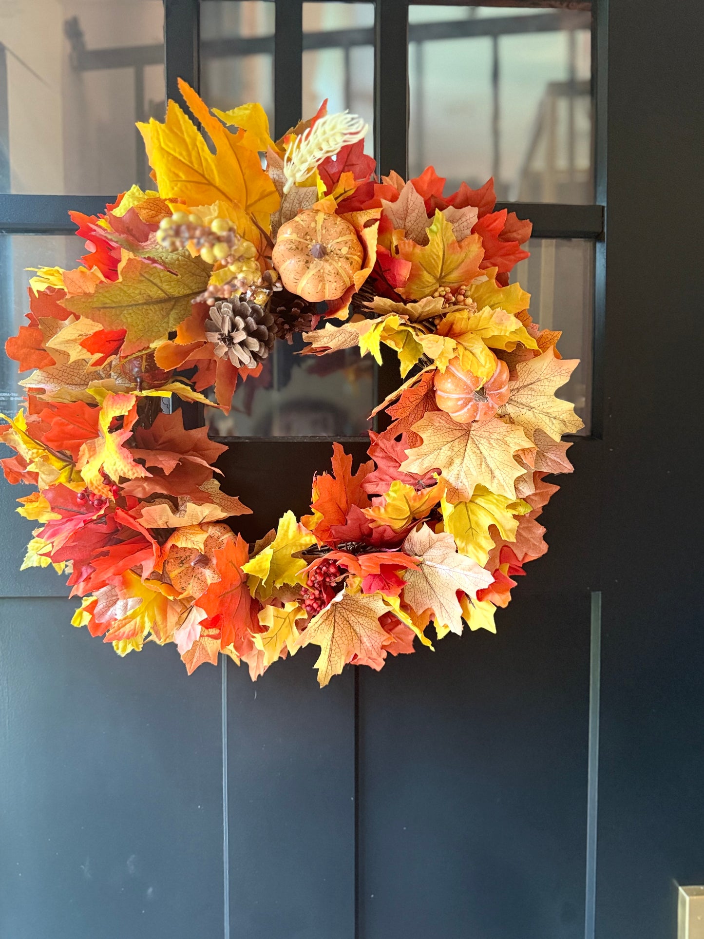 Fall Front Door Wreath - Thanksgiving Door Decor - Fall Home Decorations - Handmade Gifts