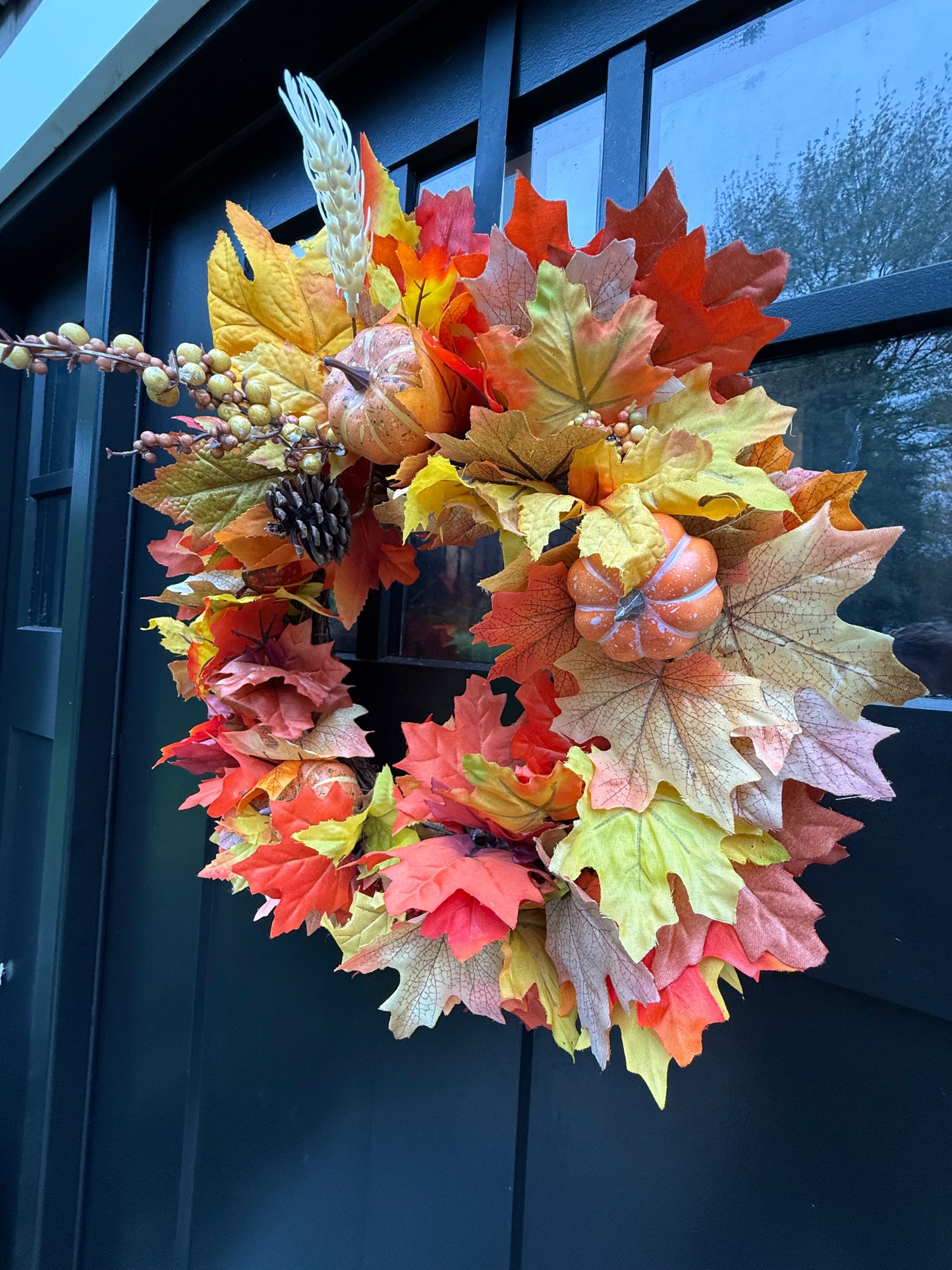 Fall Front Door Wreath - Thanksgiving Door Decor - Fall Home Decorations - Handmade Gifts