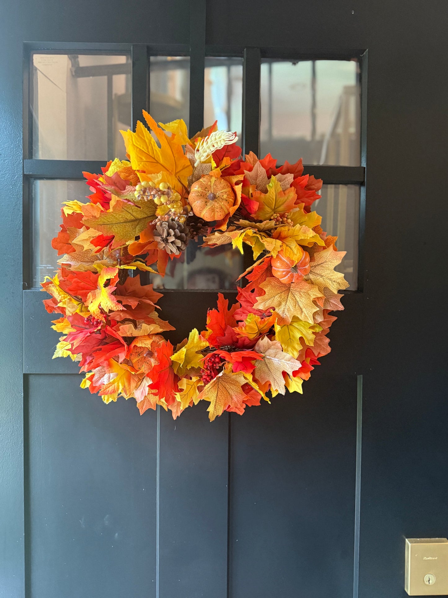 Fall Front Door Wreath - Thanksgiving Door Decor - Fall Home Decorations - Handmade Gifts